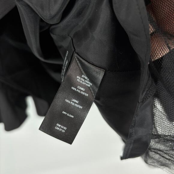 Jessica Howard Dress Plus Size 18W Black Taffeta Tulle Portrait Party Formal - Picture 11 of 11